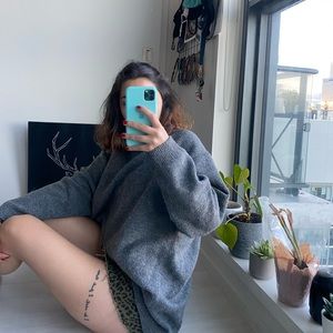 Zara Knitwear Grey M👚